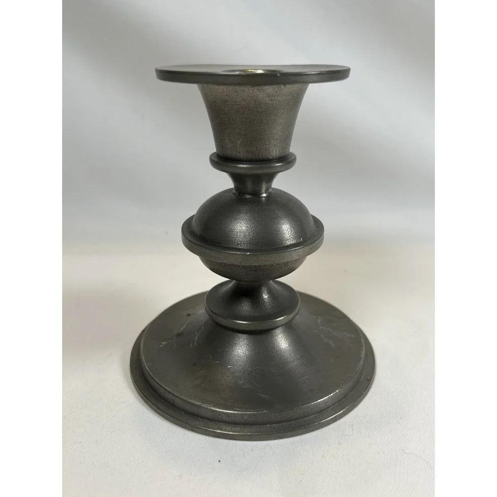VNG Swedish modernist pewter candlestick By Edvin Ollers for Schröder and Olsson